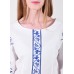 Embroidered blouse "Verkhovna" blue on white